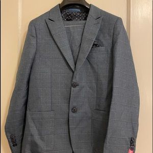 Isaac Mizrahi Plaid 2 Piece Suit Boy’s 16